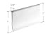 CRL Clear T Type Shower Door Bottom Seal and Wipe - 36 in long