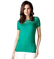 Per Una Lace & Pointelle Knitted Top