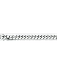 8mm White Gold Miami Cuban Chain 22"