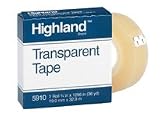 TAPE HIGHLAND TRANSPARENT 3/4 X 1296