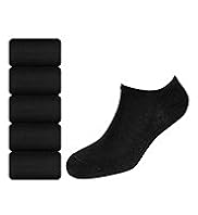 5 Pairs of Plain Trainer Liner Socks