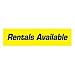 Service Curb Sign Rider - "Rentals Available" (QTY:1)
