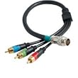 Cables To Go 42087 RapidRun Component Video Flying Lead (1.5 Feet, Black)