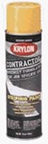 Krylon 7341 Contractor Striping Paints--Solvent Based, Yellow (6 Pack)
