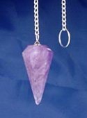 Natural Amethyst Crystal Pendulum 12 Facet Reiki Charged