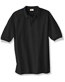Hanes 5.5 oz 50/50 Jersey Knit Polo 54 (M / Black)