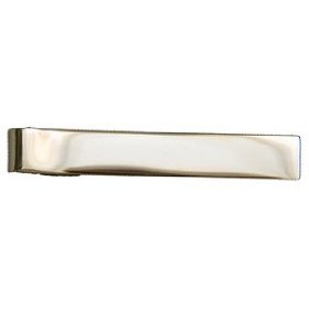 PLAIN POLICE SHERIFF SECURITY ARMY MILITARY FIRE UNIFORM DRESS TIE CLIP GOLD FINISH, 2