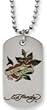 Ed Hardy Dog Tag Necklace Love Eternal EHF119