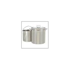 Bayou Classic 1144 44-Qt. Fryer- Steamer with Lid and Basket - Stainless by Deep Fryers
