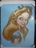 Disney Store Exclusive Alice in Wonderland Art Canvas Print 23x16 Disney Store Exclusive Alice in Wonderland Art Canvas Print 23x16