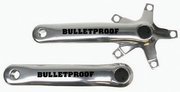 Bulletproof BMX Crankarm Set 155mm 110mm BCD Forged Silver
