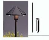 Textured Black Cone Low Voltage Landscape Light