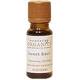 Organics Essential Oil Sweet Basil - 0.33 oz., (Aura Cacia)