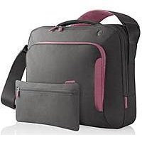 Belkin F8N077-SGF-DL 17-Inch Energy Collection Messenger Bag (Gray/Flamingo Pink)
