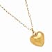 14k Yellow Gold Heart Necklace- 16"