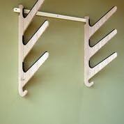 The Kaua'i Trip Carbonized - Display Wall Rack Holds 3 Snowboards/Surfboards