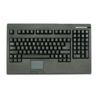 Pos/rackmount Keyboard with built In Touch Pad USB Connector Black