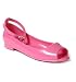 Office Aqua Anklet Jelly Peeptoe Pink Rubber - 5 Uk