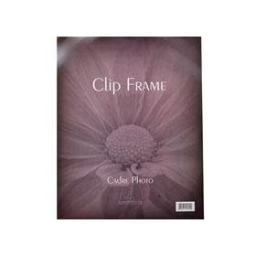 North American Enclosures Clip Frame, Polished Glass with MDF Backboard, for a 5x7 Photograph.