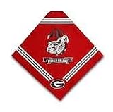 Officially Licensed University of Georgia Bulldogs Dog Bandana - Medium/Large