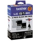 Brother Ink Cartridge Black Typical Print Yield 500 Page Package Contents 2 Cartridge Inkjet