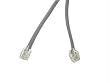 Cables To Go 09594 RJ11 Modular Telephone Cable, Silver (75 Feet/22.86 Meters)