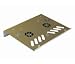 Aluminum Notebook cooler pad with 2 fans