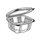 Genpak AD16 Clear Hinged Lid Plastic Containers, 1 compartment (AD16GP) Category: Plastic Food Containers Genpak AD16 Clear Hinged Lid Plastic Containers, 1 compartment (AD16GP) Category: Plastic Food Containers