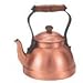 Old Dutch 523 2 Qt Satin Finish Decor Copper Teakettle with Wood Handle