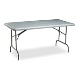 ICEBERG ENTERPRISES / ICE65217 / Indestruc-tables too rectangular folding table, 60 x 30, charcoal finish top / Sold as 1 EA