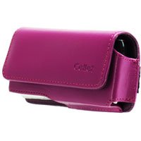 Cellet BlackBerry Pearl 8100, Motorola SLVR L7, L6, & L2 Purple Horizontal Noble Case with Cellet Removable Spring Clip & Swivel Clip (Sleep Mode)