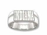 Indiana Hoosiers Indiana 3/8 Men's Ring Size 11 - Sterling Silver Jewelry