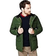 Big & Tall Funnel Neck Quilted Jacket