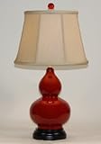 Red Porcelain Double Gourd Table Lamp
