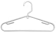 Tamor Plastics Corp. 6808/10WH.14 Cheerful Tubular Plastic Clothes Hanger