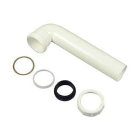 Danco 54666 1-1/2-by-8-Inch Drain Bend for Waste King Disposal, PVC