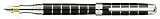 Laban Black & .925 Sterling Silver Horizontal Broad Point Fountain Pen - LST-F9191-00B