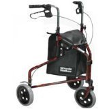 Drive Medical Winnie Lite Supreme Aluminum Rollator 3 Wheel with Loop Lock Red - 1 Ea