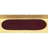 Carpet Stair Treads - Set of 4 - Burgundy (Burgundy) (27.5W x 8.5L)