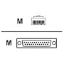 Comtrol Rocketport RJ45 To DB25 Cables RJ45M To DB25M 6Ft Cabl/4Pk