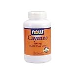 Now Foods Cayenne, 250 Capsules / 500mg (Pack of 2)
