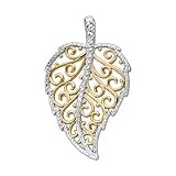 14kt. Gold, Filigree Leaf Pin