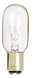 Eiko 43008 - 15T7DC-130V - 15 Watt T7 Tubular Incandescent Light Bulb, DC Base