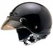 Sporting Goods : Half Motorcycle Helmets with Neck Warmer 40Black