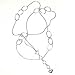 Sterling Silver Belly Waist Chain Designer Body Jewelry From India Max Length 37  (b229)