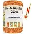Weidezaun Litze 250m, 3x0,16 Niro, gelb-orange 1*