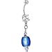 Handcrafted Crystalline Gem Glow In The Dark Mood Belly Ring