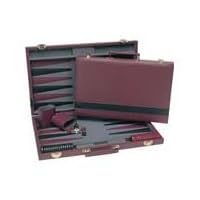 Wood Expressions 15 Burgundy/Black Backgammon