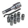 Bolton MT#3 End mill chuck with 8 piece collet set