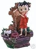 Betty Boop Figural Fountain Polyresin w/ LED Light NEW